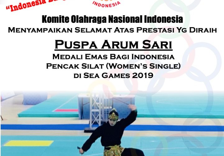 Pesilat Puspa Arum Raih Medali Emas untuk Indonesia