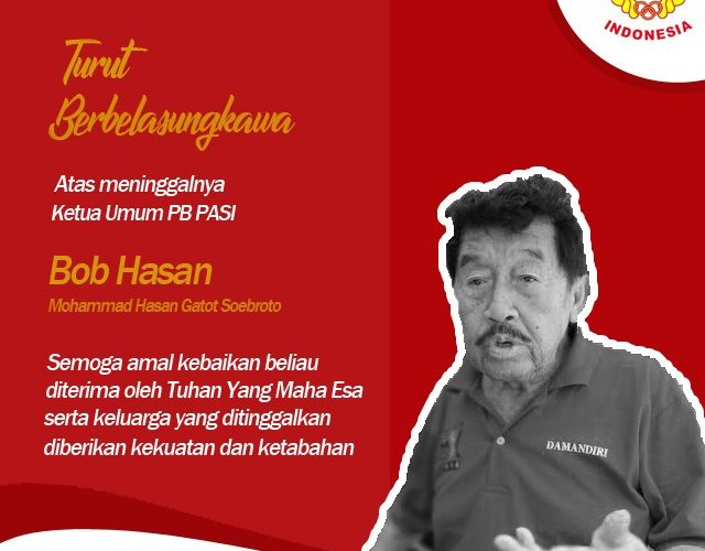 Kepergian Bob Hasan, Duka  Olahraga Indonesia