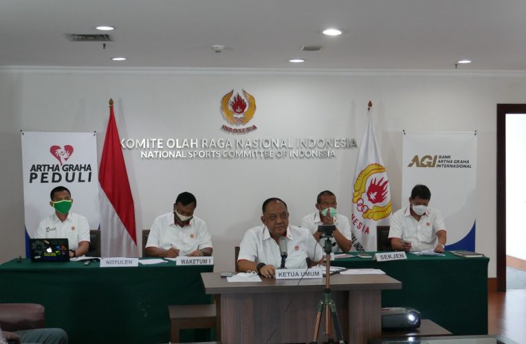 KONI Pusat Gelar Rapat dengan KONI se-Indonesia secara Virtual