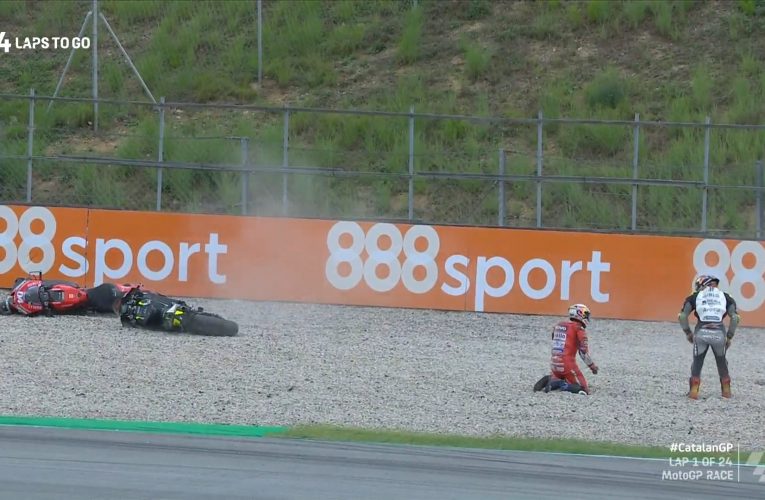 Tersingkir di MotoGP Catalunya,  Dovizioso Jadi ‘Korban’ Tiga Pembalap