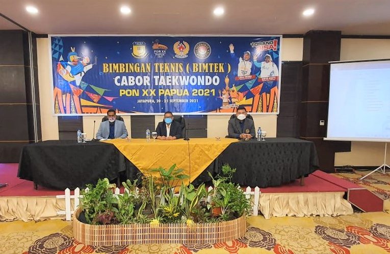 Guna Matangkan Kesiapan Pertandingan,  Cabor Taekwondo PON XX Papua Gelar Bimtek