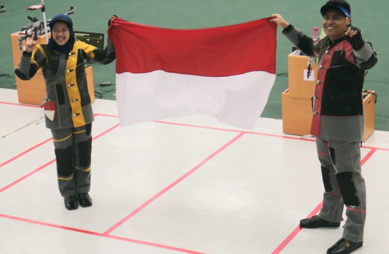 10m Air Rifle Mixed Team Indonesia Meraih Medali Emas SEA Games Vietnam