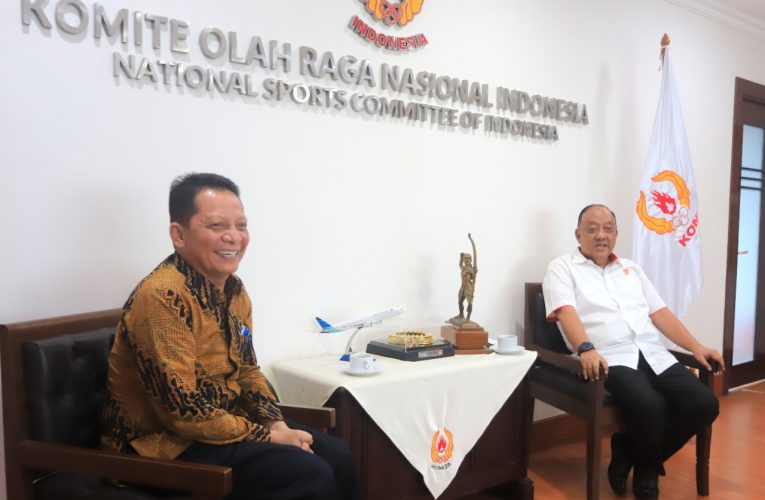 Ketum KONI Pusat Menerima Kunjungan Pj Gubernur Aceh Achmad Marzuki  Bahas Persiapan Sukseskan PON XXI/2024