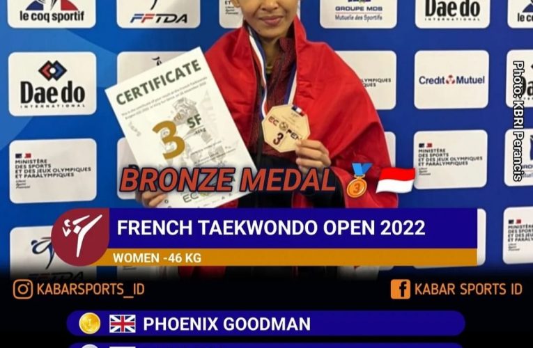 Timnas Taekwondo Indonesia Raih 2 Perunggu di Prancis Open 2022