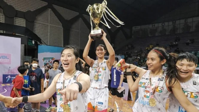 Tim Basket Putri Indonesia Juara Liga Basket Asia Tenggara 2022 Seri Ketiga