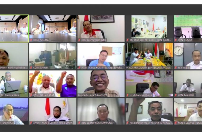 KONI Seluruh Indonesia Gelar Silaturahmi Virtual Bahas Program Tahun 2023