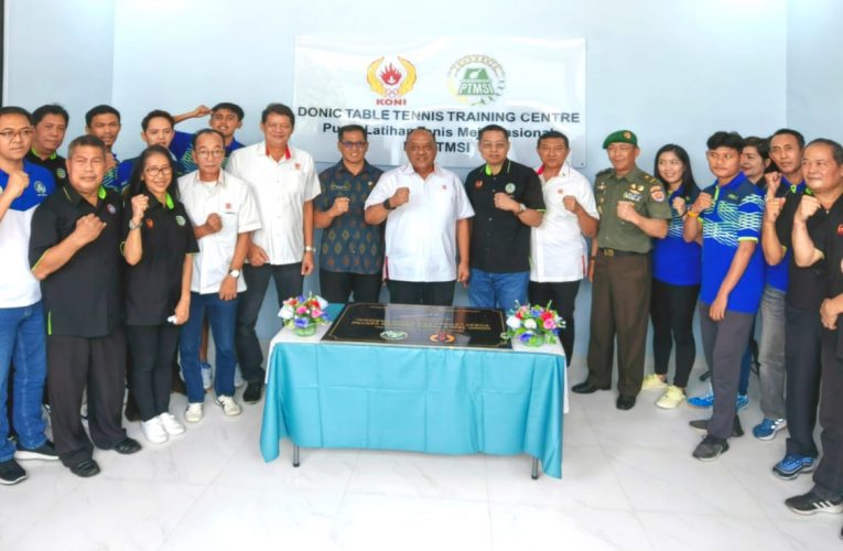 Ketum KONI Pusat Resmikan Arena Pelatnas Tenis Meja Nasional