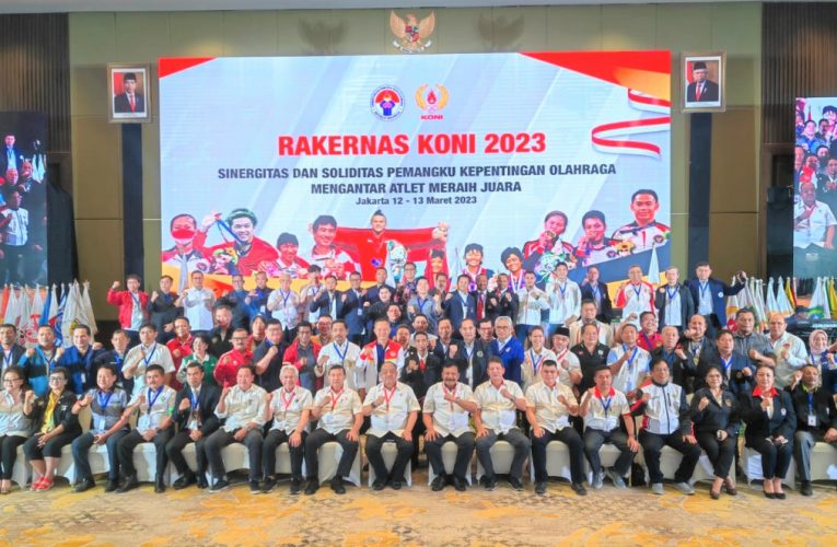 Ketum KONI Pusat Resmi Menutup Rakernas KONI 2023