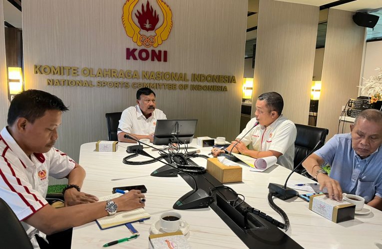 Rapat Lanjutan Porwil XI tahun 2023, Sumatera, KONI Riau Lakukan Rapat ke Kantor KONI Pusat.