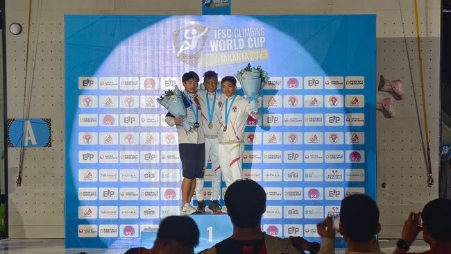 Indonesia Raih 3 Medali Pada IFCS Climbing World Cup Jakarta 2023