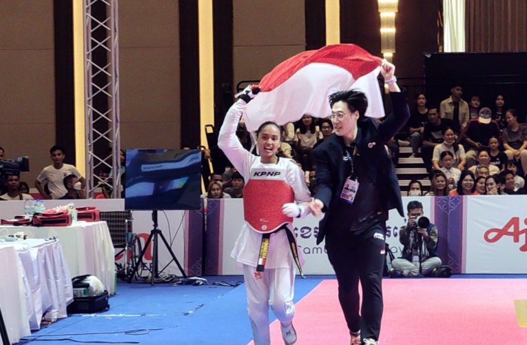 Tamesti Maheswari Megawati Juara Taekwondo Women’s Kyorugi 53kg SEA Games 2023 Kamboja