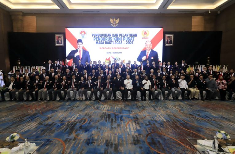 Letjen TNI Purn Marciano Mengukuhkan dan Melantik Pengurus KONI Pusat Masa Bakti 2023-2027