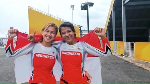 Dua Atlet Sepeda Putri Indonesia Raih Medali BMX Racing Asian Games Hangzhou