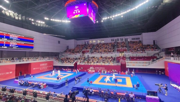Ketum KONI Pusat Apresiasi Semangat Juang Karateka Indonesia dan Puji Venue Asian Games Hangzhou
