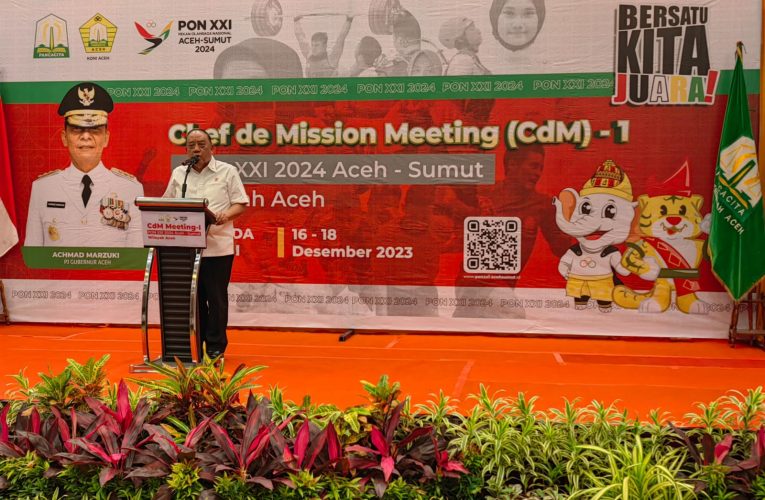 Resmikan CdM Meeting wilayah Aceh, Ketum KONI Pusat Tegaskan PON XXI/2024 Aceh-Sumut sesuai Rencana