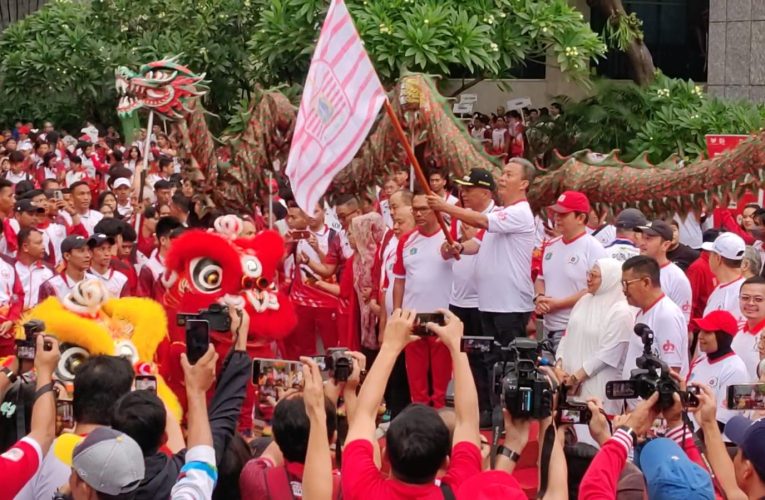 Sambut PON XXI Aceh-Sumut 2024, Kontingen Jakarta Long March ke Bundaran HI