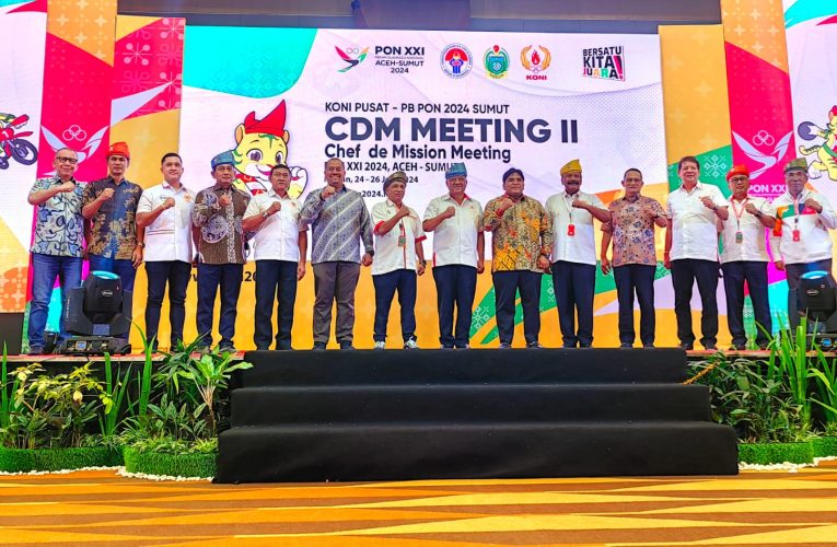 Buka Resmi CdM II PON XXI 2024 di wilayah Sumut, Ketum KONI Pusat Tegaskan Arahan Presiden Joko Widodo