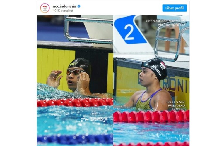 Atlet Akuatik Joe Aditya dan Azzahra Permatahani Lolos Olimpiade Paris 2024