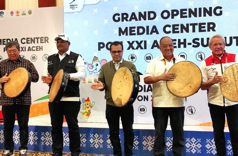 H-1 PON XXI Aceh-Sumut Tahun 2024, Media Center Resmi Dibuka