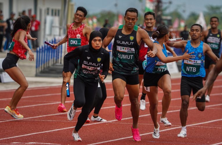 Tim Sumut Pecahkan Rekor Nasional Estafet 4×400 Meter pada PON XXI