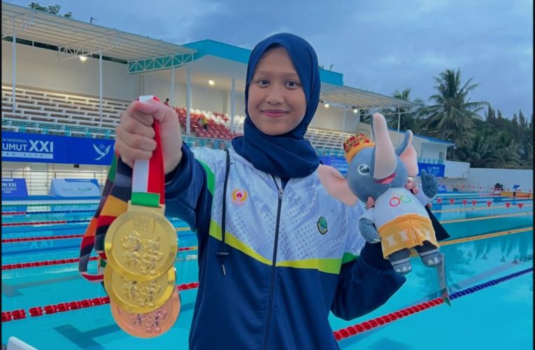 Raqi’el Az-Zahra Pertahankan Juara Bifins Putri dan Pecahkan Rekor Nasional pada PON XXI Aceh-Sumut 2024