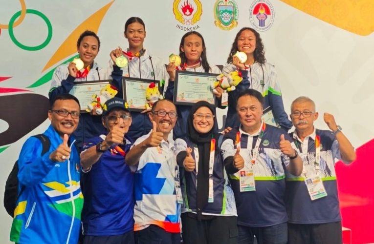 Tim Renang Putri Jawa Barat Pecahkan Rekor PON Estafet 4×100 Meter Gaya Bebas pada PON XXI Aceh-Sumut 2024