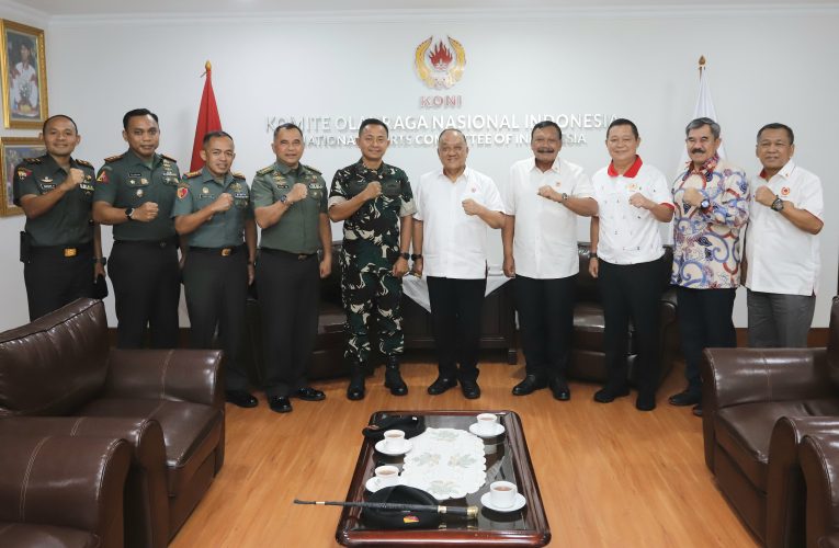 Dalam Rangka HUT Kavaleri TNI AD ke-75, Ketum KONI Pusat Menerima Kunjungan Kehormatan Dan Pussenkav beserta Jajarannya