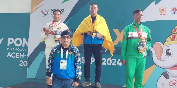 Wakili Kaltara pada PON XXI, Nasruddin Pecahkan Tiga Rekor Menembak