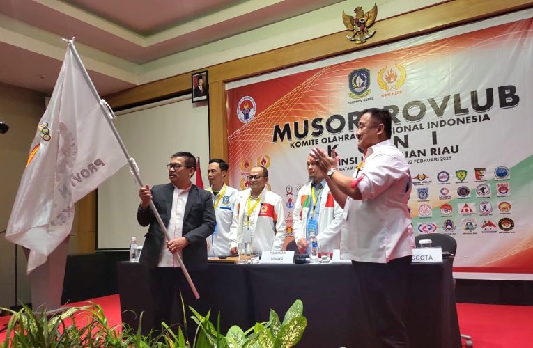 Musorprovlub KONI Kepri 2025 Tetapkan Usep RS Lanjutkan Pimpin KONI Kepri Secara Aklamasi 