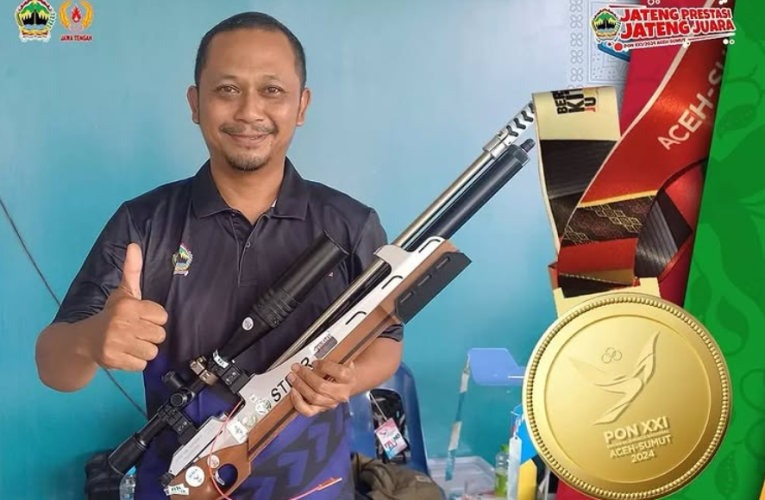 Imam Nuruddin Penembak Jawa Tengah Pecahkan Rekor pada PON XXI Aceh-Sumut 2024