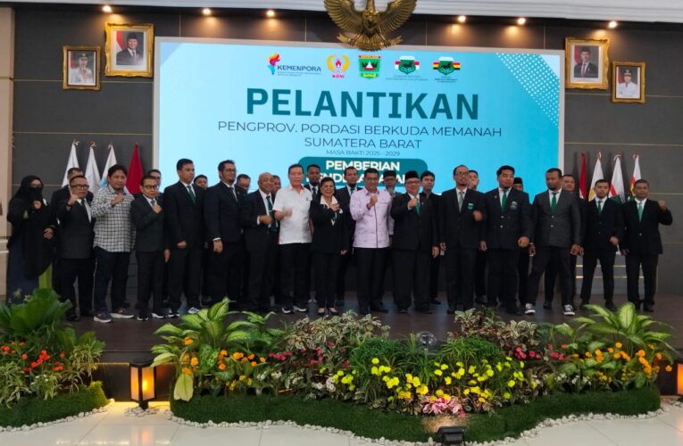Ketum PP.PORDASI Berkuda Memanah Mengukuhkan dan Melantik Drs. H. Muhidi, sebagai Ketua Pengprov PORDASI Berkuda Memanah Sumatera Barat masa bakti 2025–2029