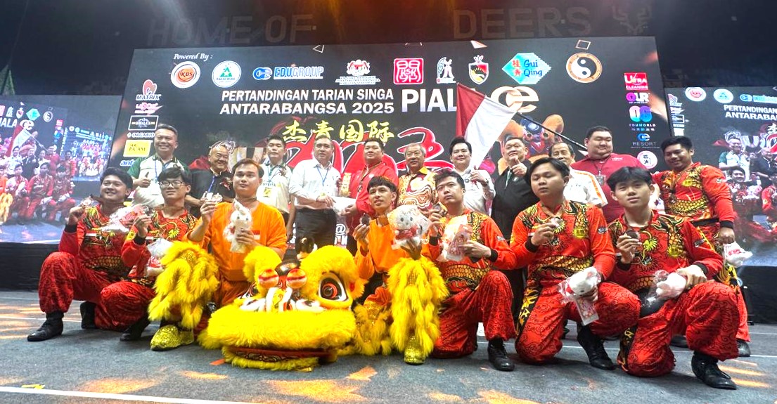 Barongsai Indonesia Raih Juara Ketiga di Kejuaraan Internasional Malaysia 2025