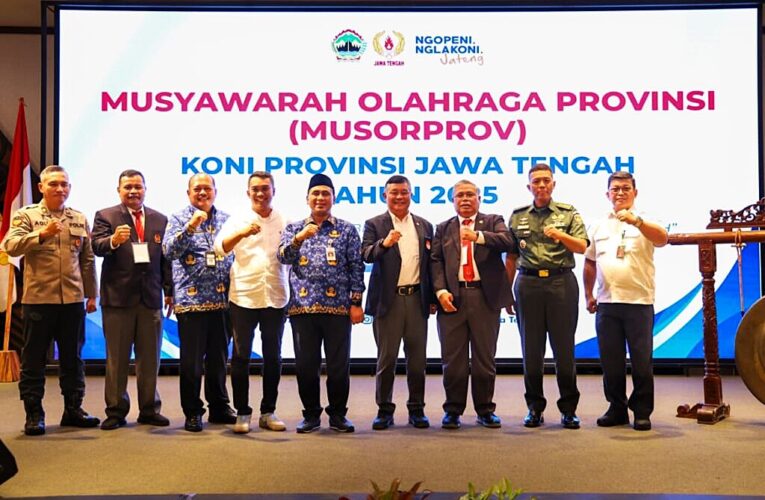 Musorprov 2025 Sahkan Sujarwanto Pimpin KONI Jateng