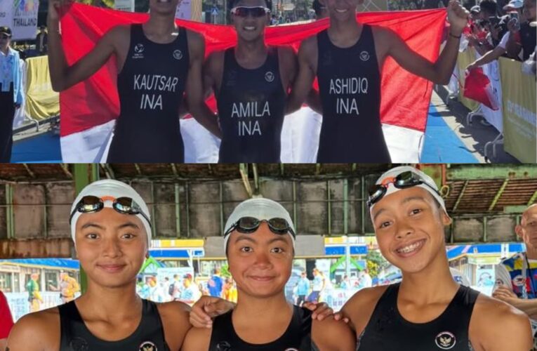 Triathlon Indonesia sabet semua medali Emas di hari pertama
