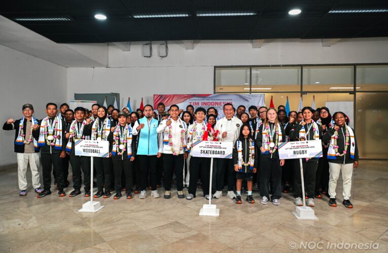Kontingen Skateboard Indonesia SEA Games 2025 Tiba di Tanah Air