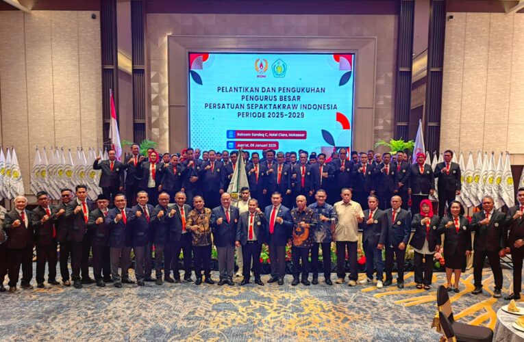 Resmi Dilantik di Makassar, PB.PSTI Siap Gelar Liga Sepak Takraw Indonesia