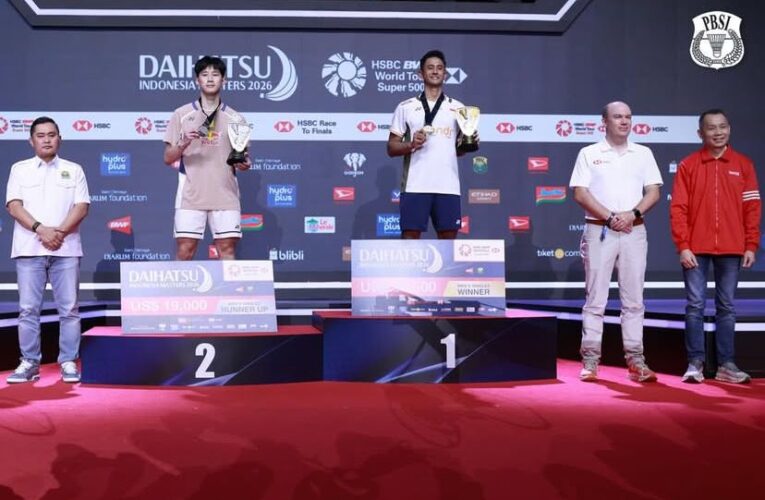 Cetak Sejarah di Istora, Alwi Farhan Raih Gelar Super 500 Pertama di Indonesia Masters 2026