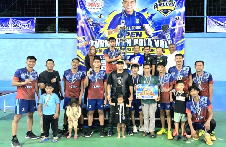 Piala Ketum PBVSI Kabupaten Bogor Bertabur Bintang, Tan Malaka Keluar sebagai Juara
