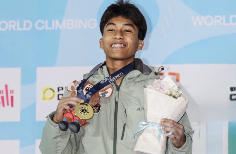 Atlet Muda Panjat Tebing Indonesia Robby Al Hilmi Juara World Climbing Series Guiyang 2026